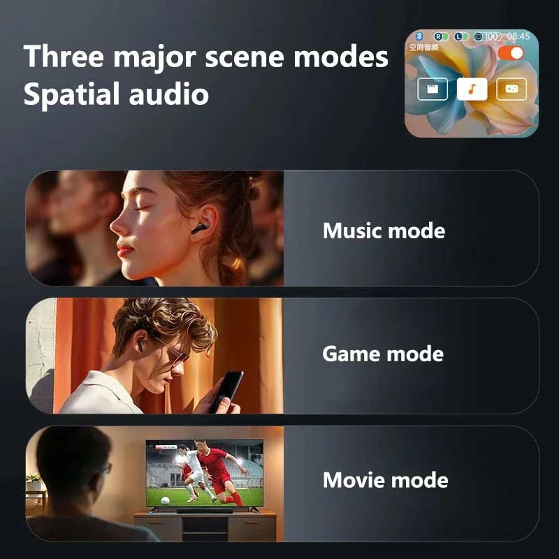 سماعة رأس Xiaomi كاملة بشاشة تعمل باللمس ANC ENC LX10 بلوتوث 5.4 سماعة أذن بخاصية إلغاء الضوضاء سماعات أذن لاسلكية مع ميكروفون جديد