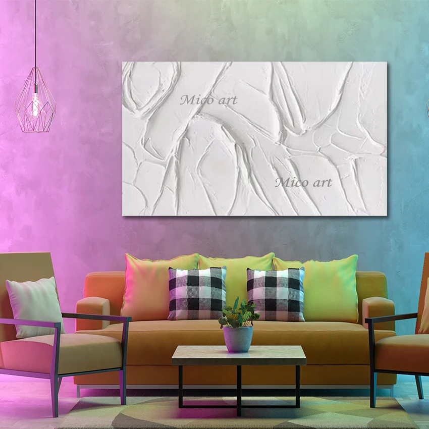 

Современное украшение офиса, художественная картина, льняное холст, настенное абстрактное произведение искусства, безрамные, толстые акриловые текстурированные картины маслом с ножом