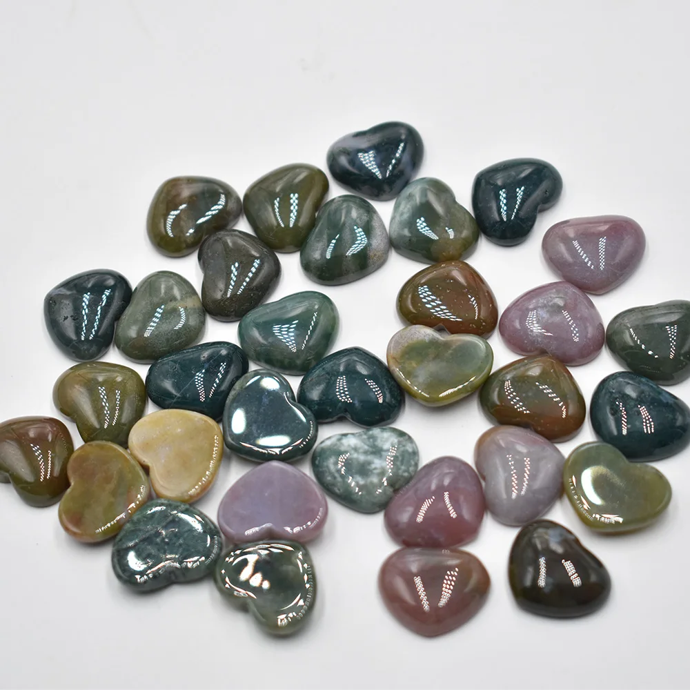 Großhandel 50 Stück/Lot Modische Natürliche Tigerauge-Stein-Rosenquarz-Mischung 15*18mm Herzförmige Cabochon-Perlen für Schmuckherstellung – Detail 22