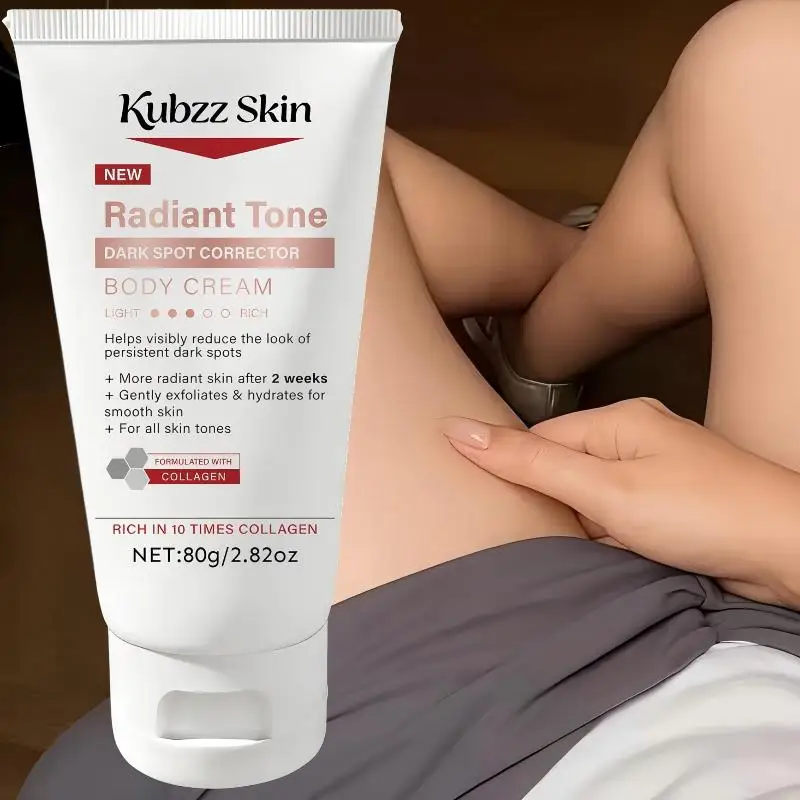 (Produit coréen pour la peau) Crème éclaircissante pour le corps 10X Collagen 80g, Contient du collagène, de la vitamine E et de l'acide hyaluronique, Lisse et hydrate la peau, Crème hydratante pour massage corporel, Adoucit et hydrate, Améliore le teint terne, Réduit l'apparence des taches brunes et de la pigmentation, Convient à tout le corps, Unisexe, Soin corporel quotidien, Convient à tous les types de peau, Idéal pour offrir en cadeau, Fêtes, Voyages 1