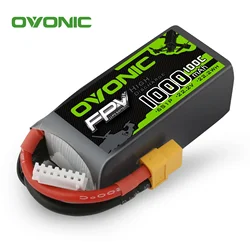 OVONIC 6s Lipo 4s 6S bateria Lipo 1300mAh dron wyścigowy 100C 22.2V XT60 wtyczka do zdalnie sterowany Quadcopter helikopterów UAV