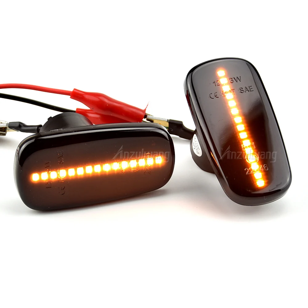 2 feux de position latéraux dynamiques à LED, lampe de signalisation Tuan pour Toyota Altezza Wish Land Cruiser 200 Prado 120 WiLL Cypha VS Prius 2 RAV4