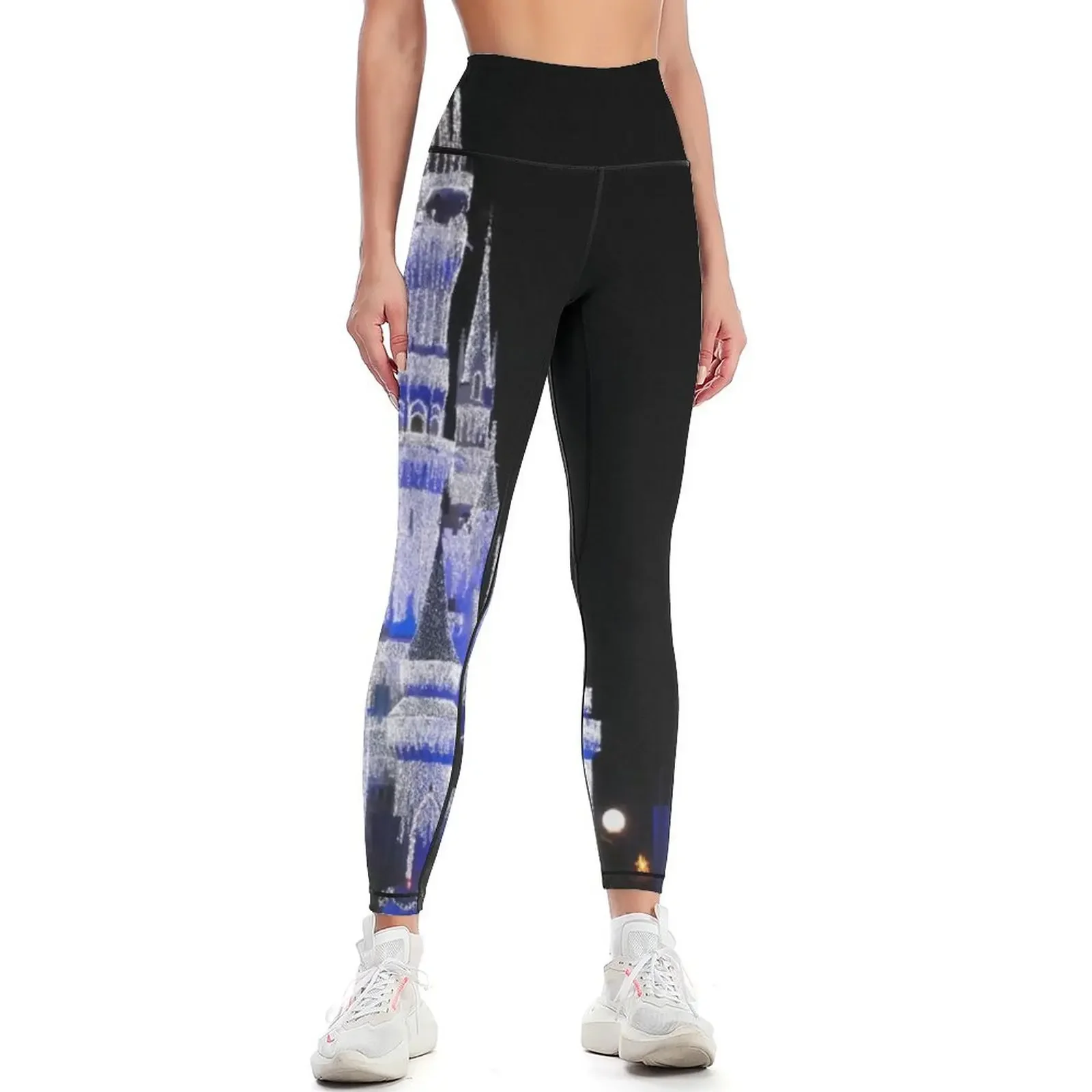 

Ice Covered Castle Leggings sports shirts gym Women's sports pants active wear Sportswear woman gym Womens Leggings