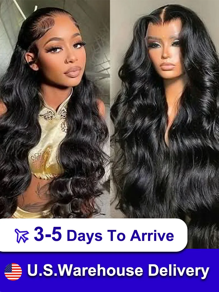 210% Density 13x6 Lace Front Human Hair Wigs 40 Inches Transparent Body Wave Brazilian Remy 13x4 Lace Frontal Wig