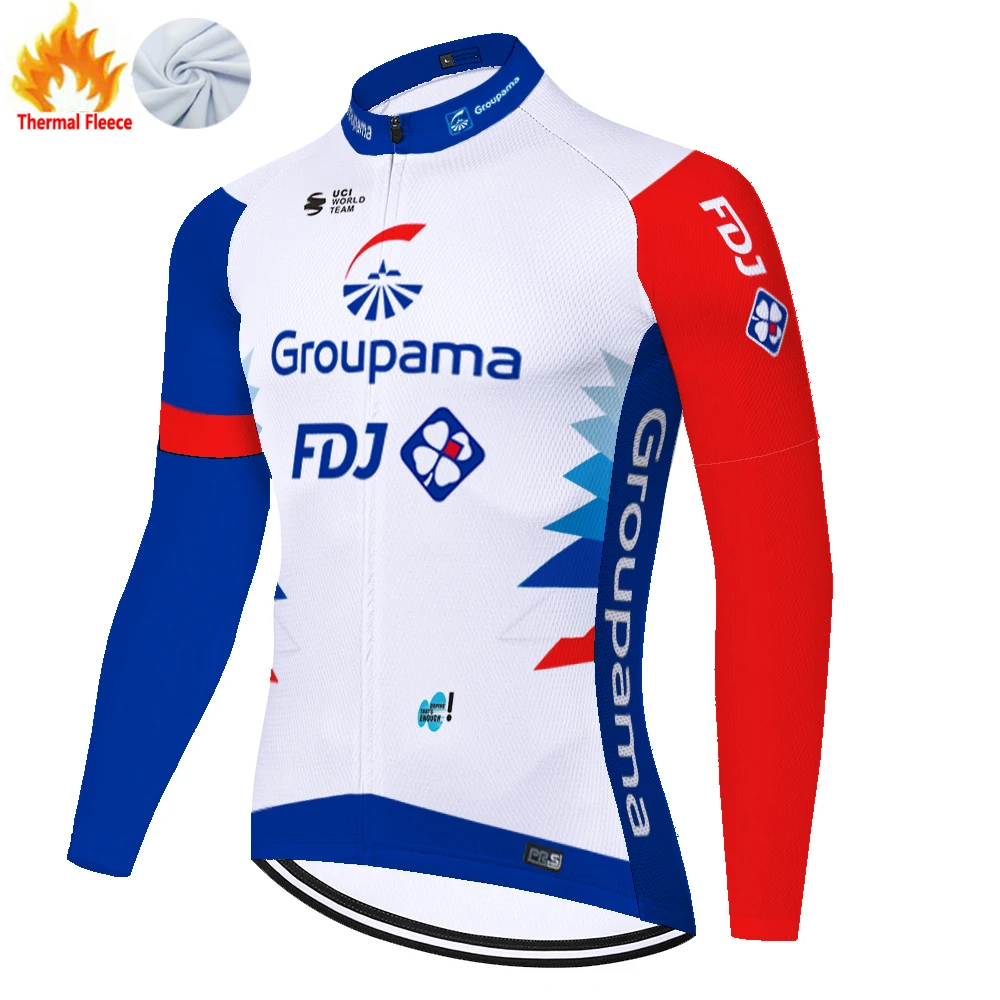 2024 FDJ winter fleece 자전거의류 tricota ciclismo hombre велоодежда для мужчин cycling jersey bike shirt maglia mtb maillot cyclisme