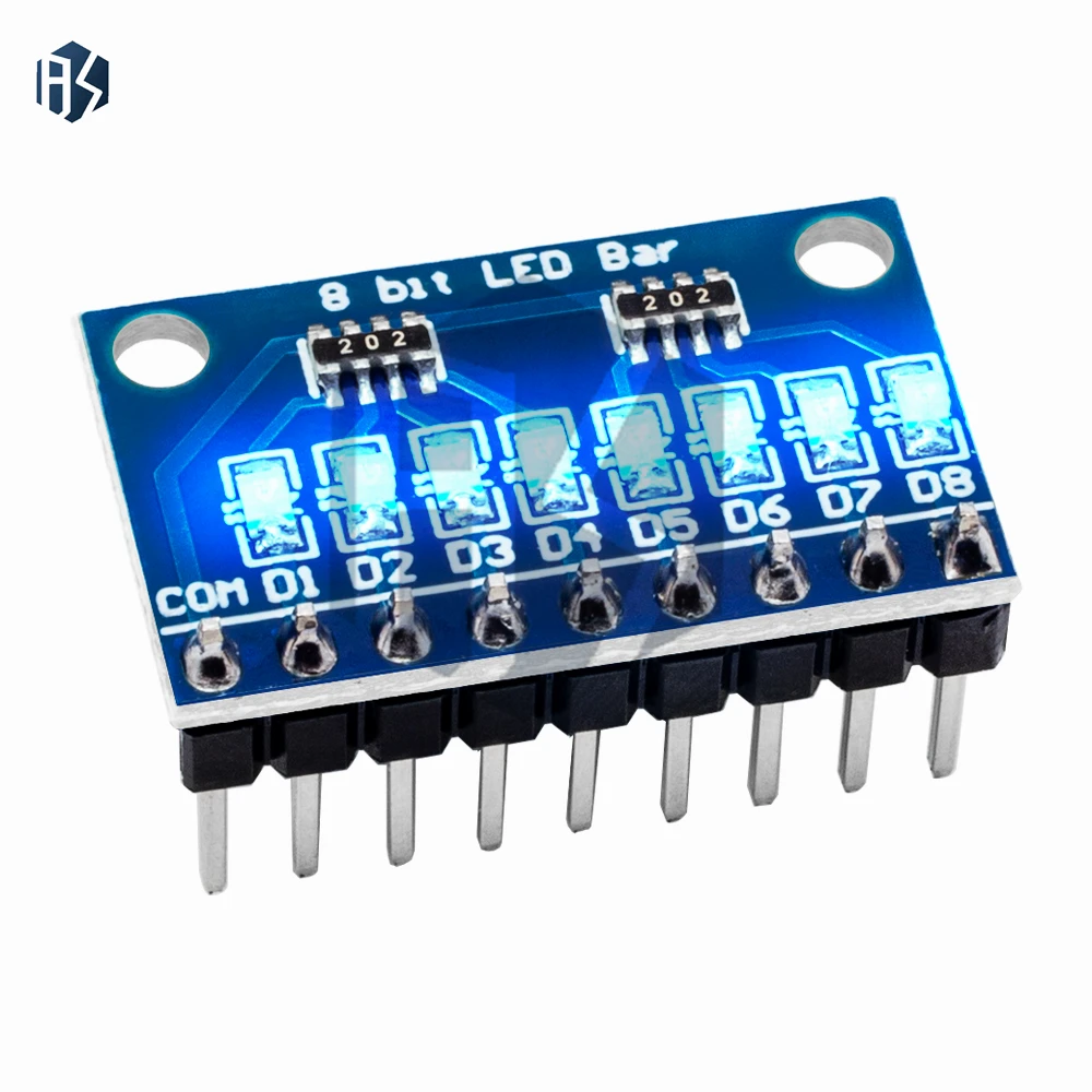 Módulo indicador LED de ánodo/cátodo común, 3-24V, 8 bits, azul/rojo, kit de arranque de placa de pruebas para impresora 3d MCU ARM UN-O MEGA2560