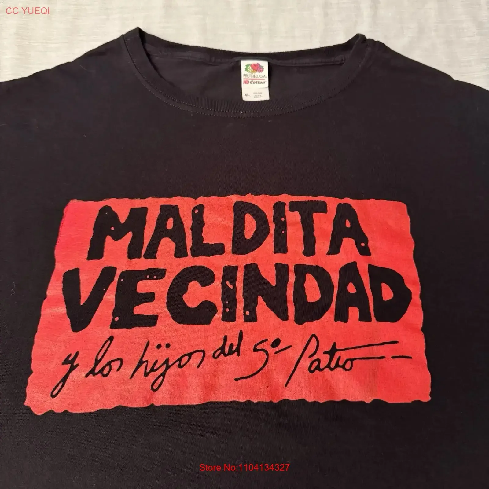 Camiseta RaRE Maldita Vecindad y Los Hijos Del Quinto 50 Patio, talla XL, vintage, lavada, cómoda, con gráfico