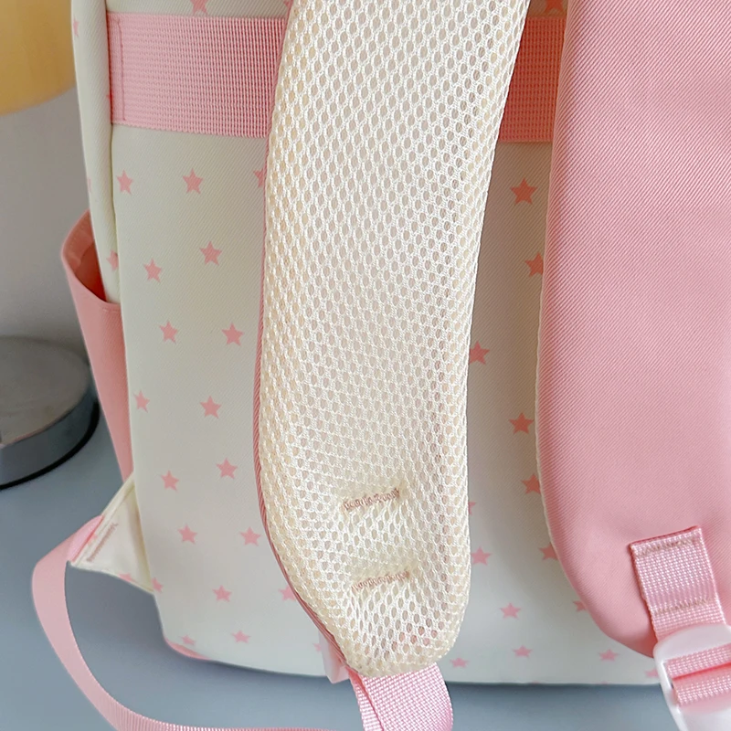 حقيبة ظهر للطلاب بتصميم لطيف بسعة كبيرة من النايلون حقيبة ظهر نسائية كاجوال للفتيات حقيبة ظهر للسفر حقيبة حمل على الظهر #5