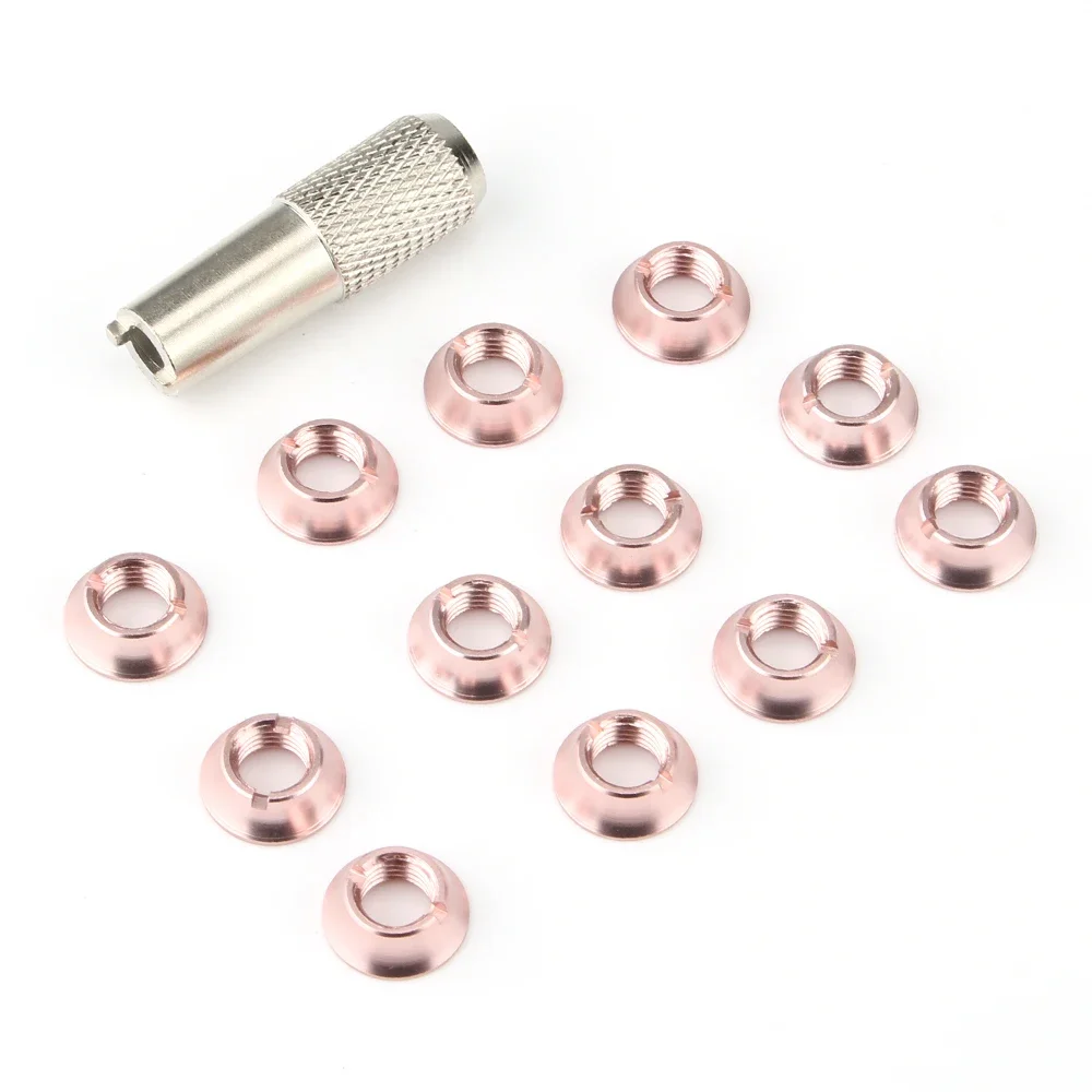 12pcs STAR POWER Radio Control Switch 7 Color Nut with 1pcs Wrench for  RadioLink Futaba JR Frsky i6