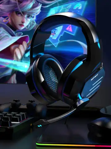 NPET HS10 3.5mm Wired Gaming Headphones With Microphone 120° Adjustable PC Bass Stereo Gamer Headset For PS4 PS5 Xbox Smartphone