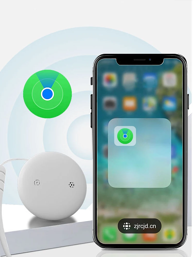 Il nuovo localizzatore di posizione remota Find App impermeabile per piattaforma iOS, mini dispositivo anti-smarrimento Bluetooth rotondo FindMy