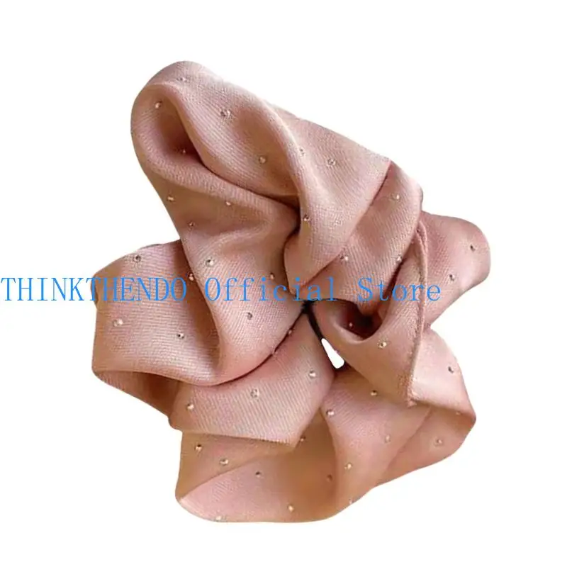 

39BB Rhinestones Hair Ties Ponytail Holder Women Girls Comfortable Stretchable Design