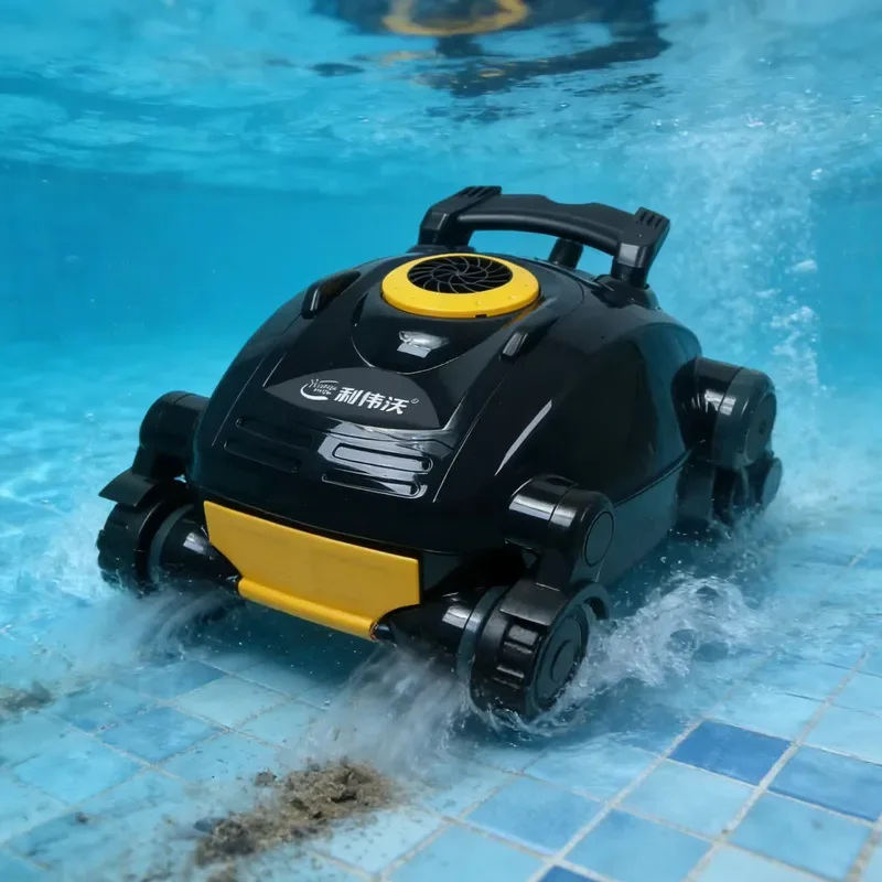 STLF JQR High Suction Eco-Friendly Low-energy Cordless Robotic Pool Cleaner Automatic Wall-Climbing Vacuum for Commercial