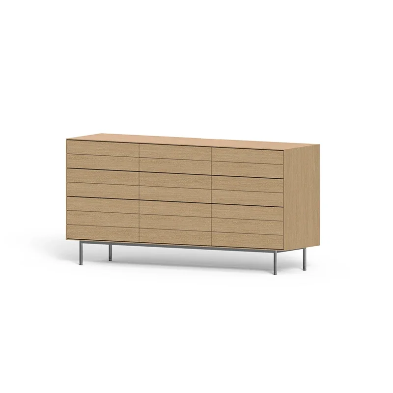 

Modern minimalist home living room solid wood storage cabinet Japanese minimalist storage Nordic light luxury log wind chest
