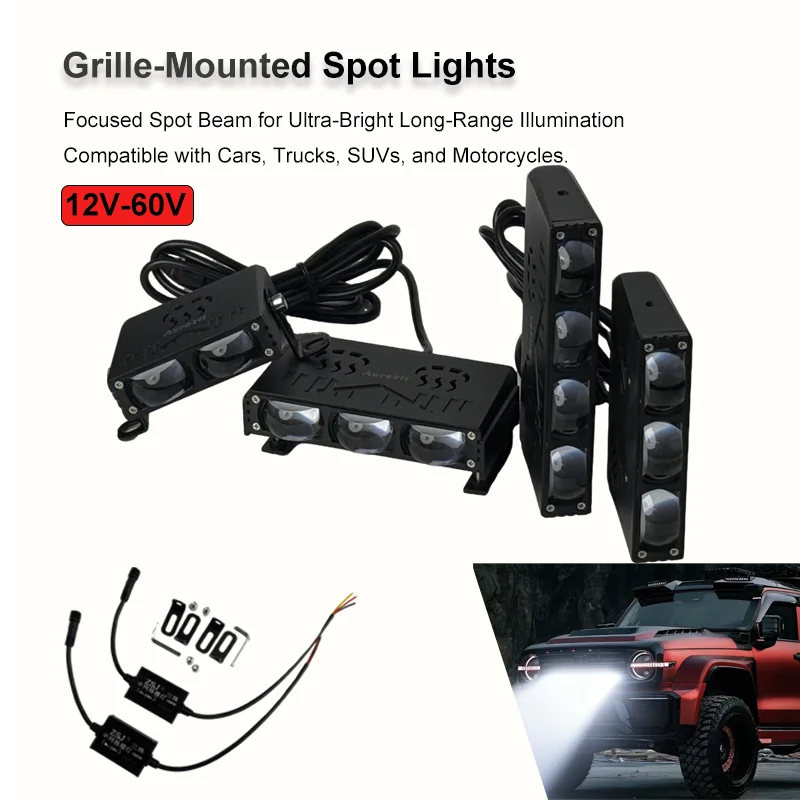 

Светодиодная фара-балка 4/5 дюймов для мотоциклов и внедорожников, 12В-60В, сверхъяркая, точечная/рассеянная, противотуманная, для автомобилей, лодок, грузовиков, 4x4