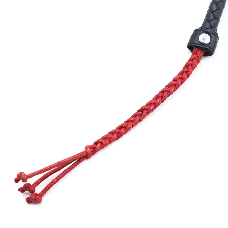 Premium Handmade 8 Plait Leather Bull Whip Equestrian Training Tool