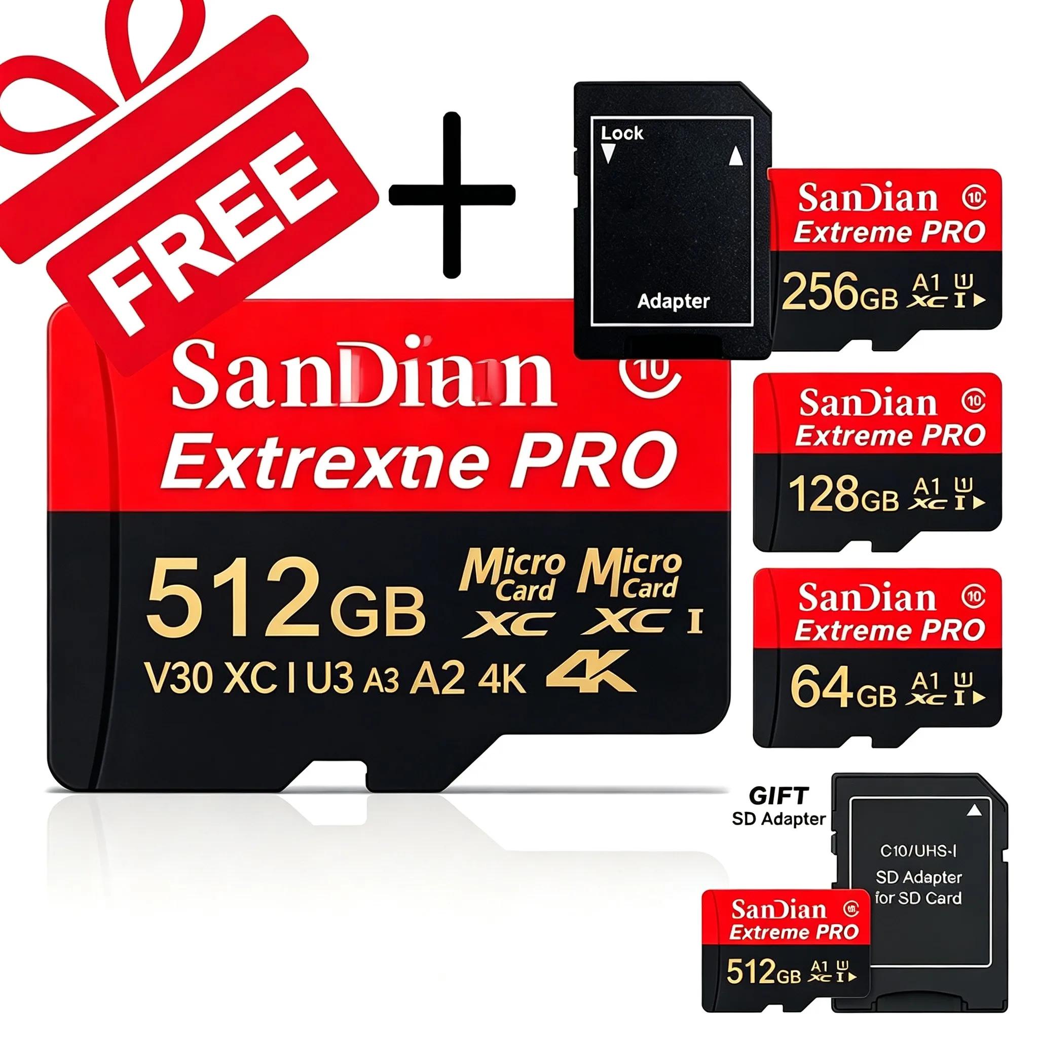 Speed Boost Micro TF SD Card Memory Card SD Cards TF Cards 32GB 64GB 128GB Ultra HD U3 V30 4K for Phone Driving Recorder