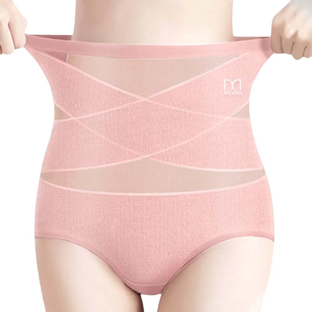 Faja Moldeadora Postparto de Cintura Alta, Tallas Grandes, Bragas Levanta Glúteos, Faja Reductora de Cintura, Ropa Interior de Algodón Sin Costuras