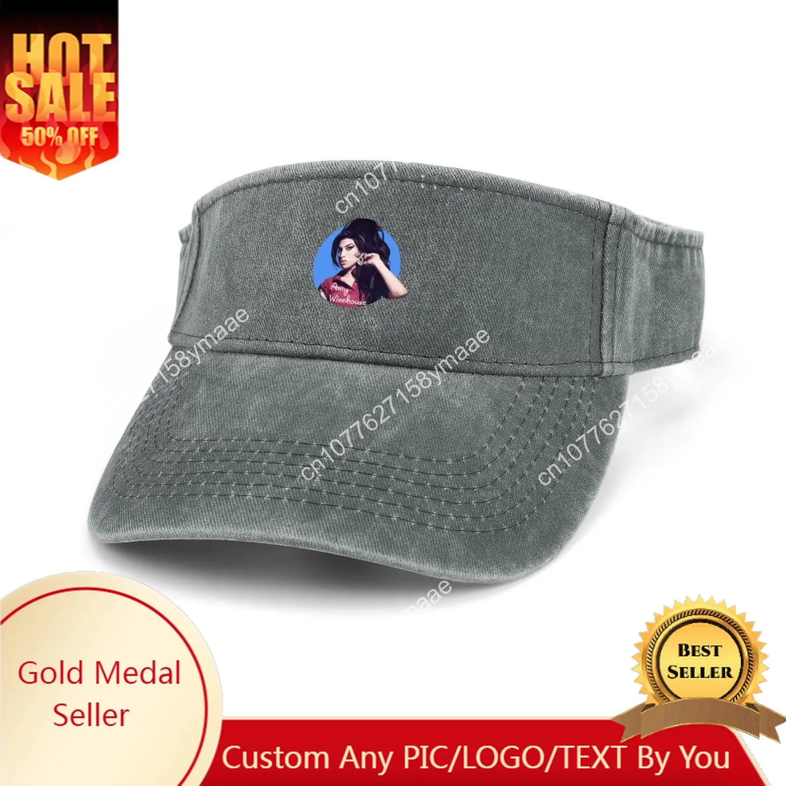 

Amy Winehouse Pop Sun Visor Leaky Top Cowboy Hats Mens Womens Customize Cap Sports Baseball Tennis Golf Caps Empty Open Top Hat