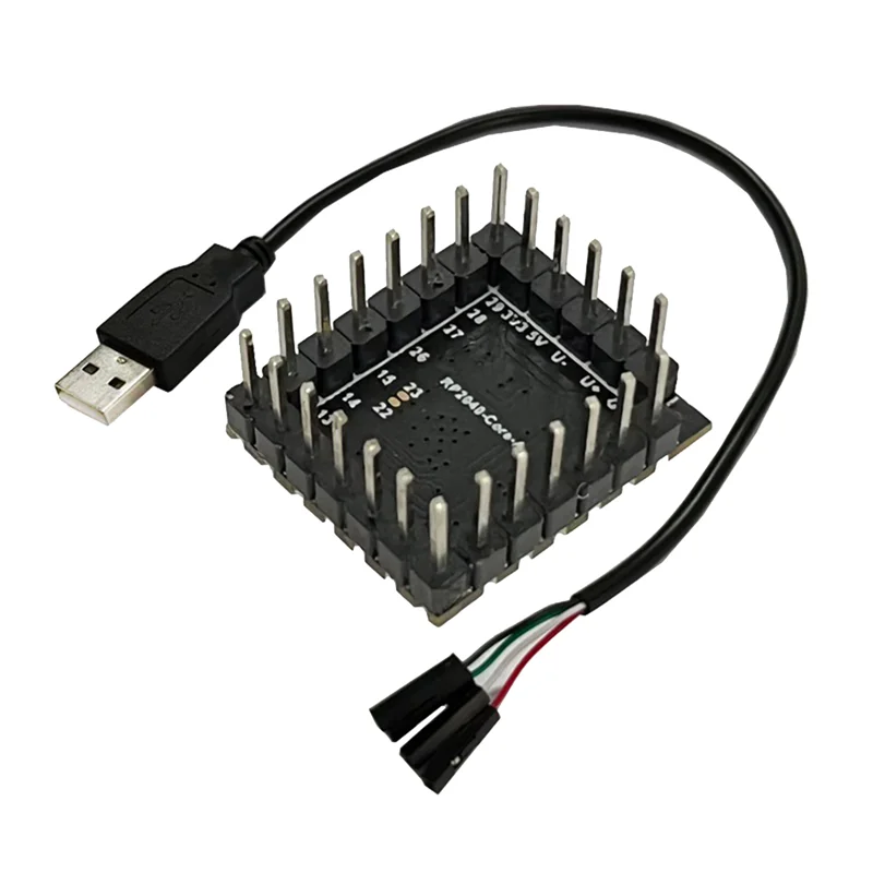 

Classic-For Raspberry Pi Pico Stamp Hole Development Board RP2040-Core-A RP2040 Multifunction Dual Core Processor