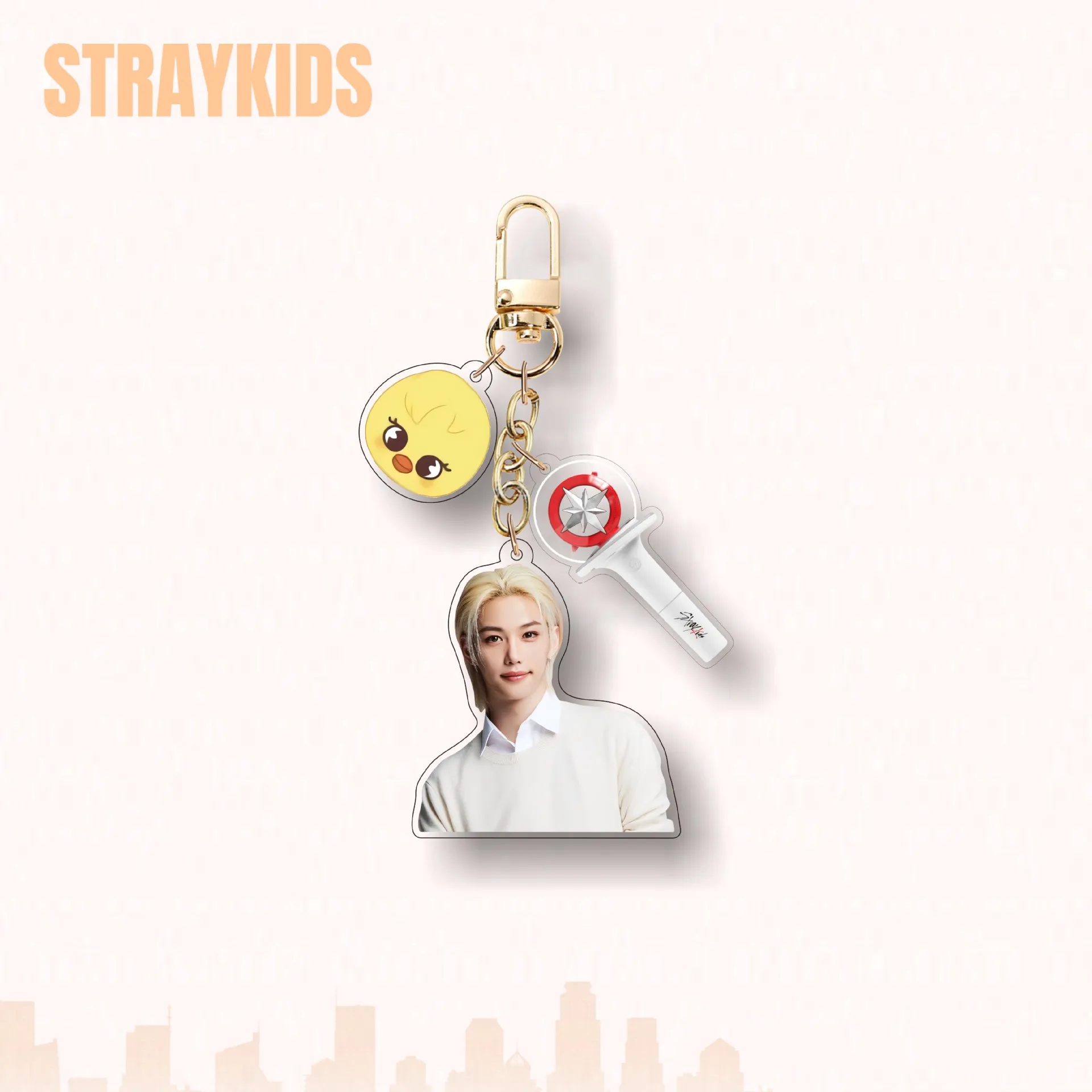 

New Straykids SKZOO Cartoon Acrylic Keychain Straykids Surrounding Humanoid Keyring Pendant Bag Pendant Surrounding Gifts
