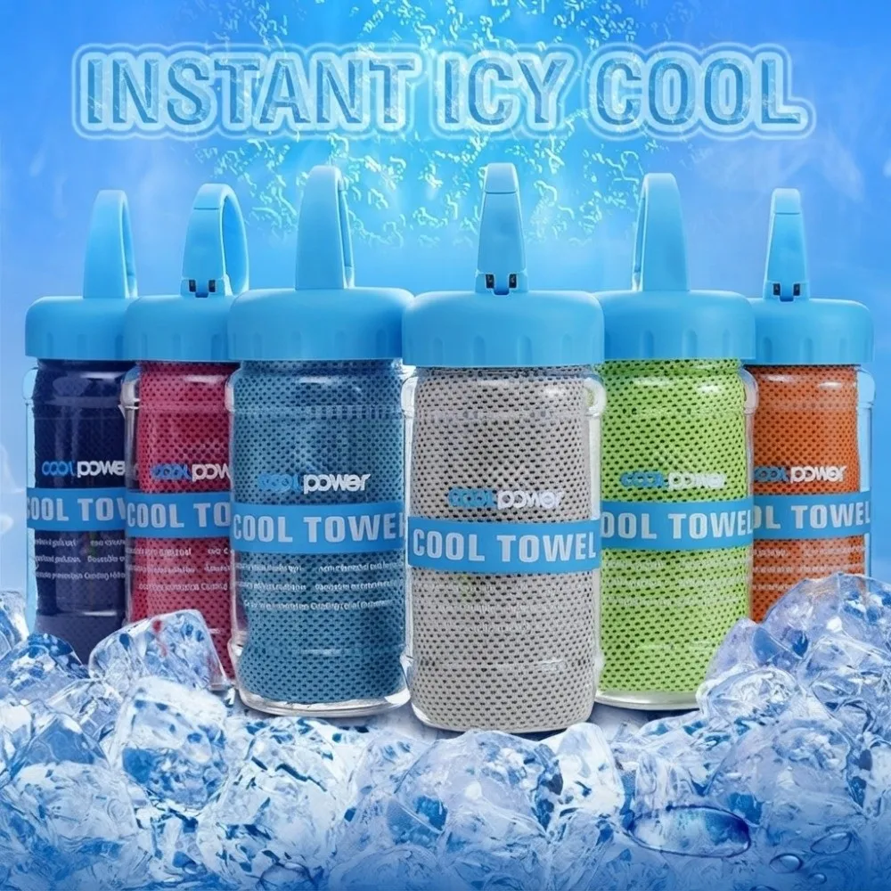 New Breathable Cooling Towel Ultra Soft Quick Drying Ice Wipes Lightweight Sunstroke Prevention Bath Beach Towel Summer
