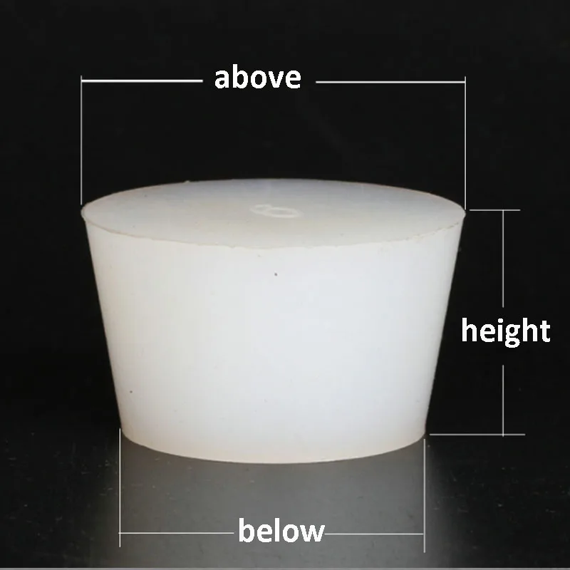 Conical Silicone Stopper Soft Plugs High Temperature Resistant For Test Tube Container Fermentation Barrel Airlock Valve Brew
