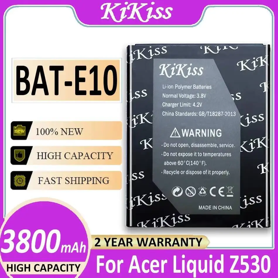 

Аккумулятор мобильного телефона 3800 мАч для Acer Liquid Z530 Lte T02 Z530S Bat E10 Bat-E10 1ICP4 58 71 ICP9375870L1