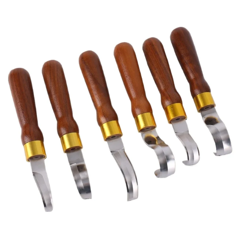 Spoon Carving Knife Set Woodworking Stainless Steel Curved Chisel DIY Handmade Carving Curved Knives Multifunctional Carved Tool