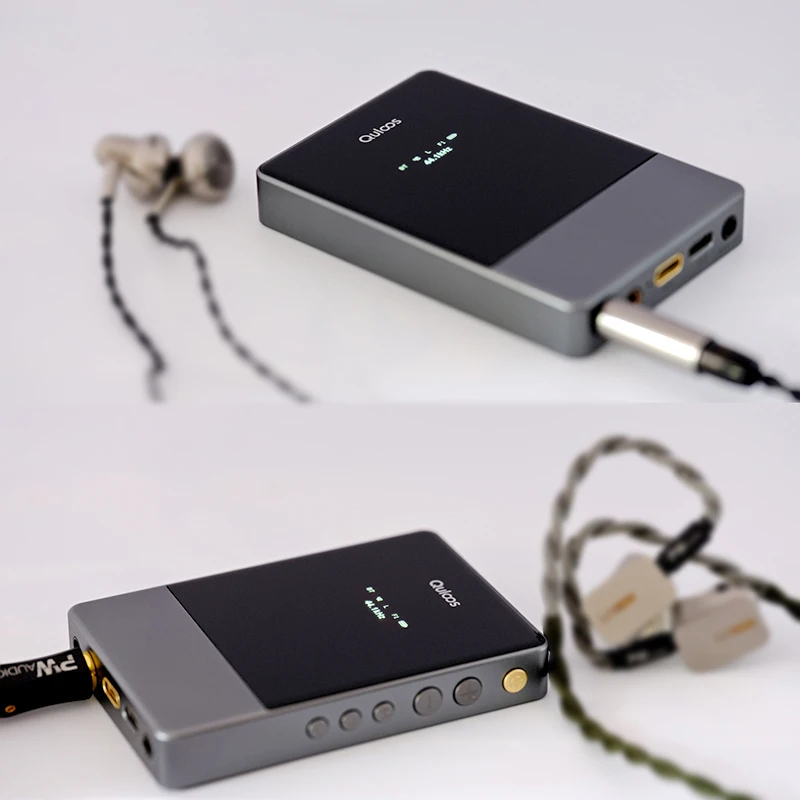 QULOOS MUB1 Headphone Amplifier USB DAC portabel Bluetooth, Headphone Amplifier AMP 4 * cs43131chip super-pendapatan tinggi PCM384 DSD256 LDAC/APTX 3.5/4.4mm