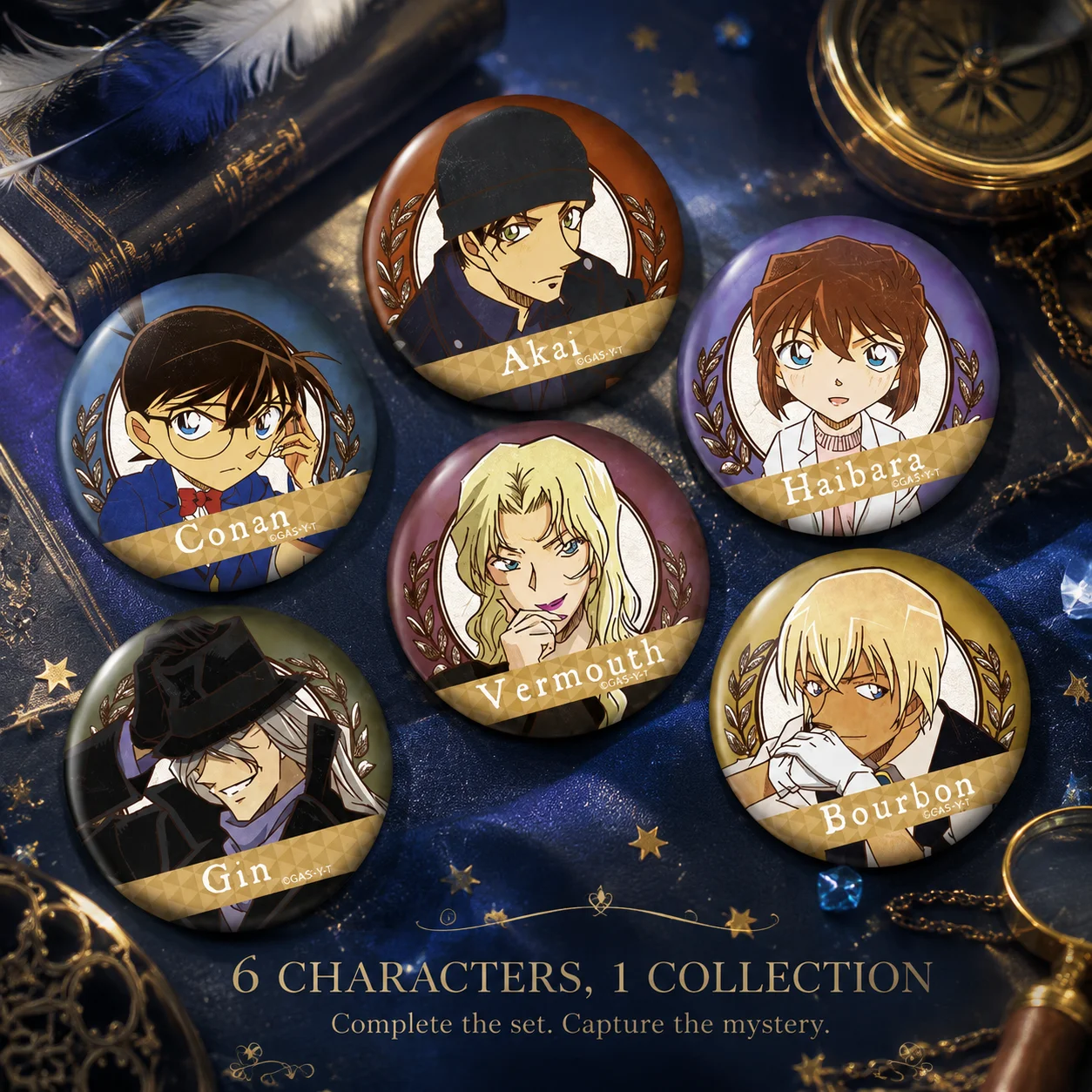 Lindo Llavero con Colgante de Dibujos Animados de Detective Conan, Haibara Ai, Akai Shuichi, Amuro Toru, Gin, Mercancía Oficial