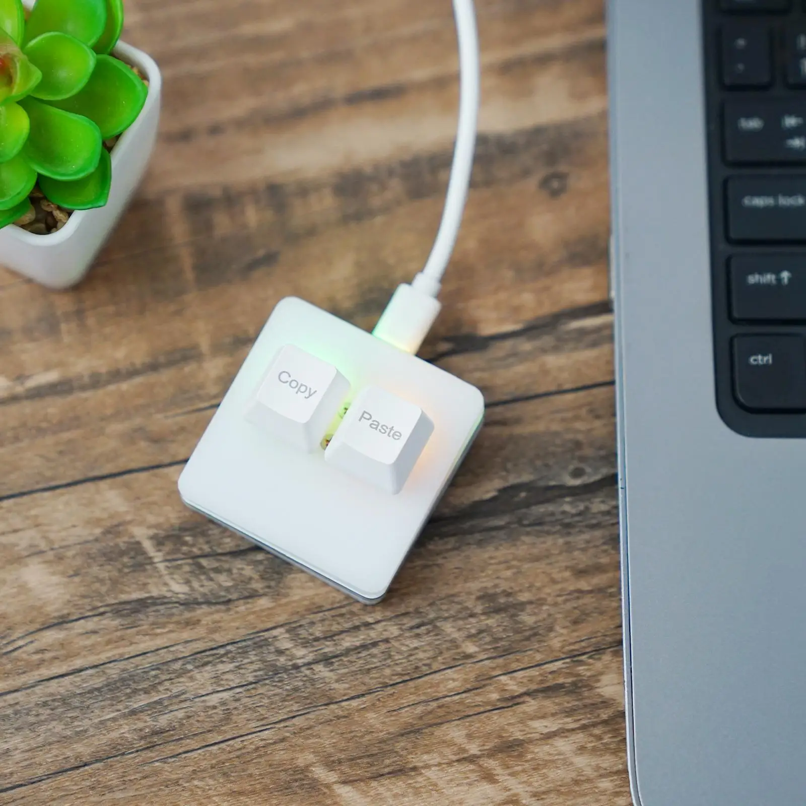 Niestandardowa Mini Klawiatura Kopiuj-Wklej 2 Klawisze RGB Makro OSU Programowalna Klawiatura Mechaniczna do Gier i Pracy — zdjęcie 6