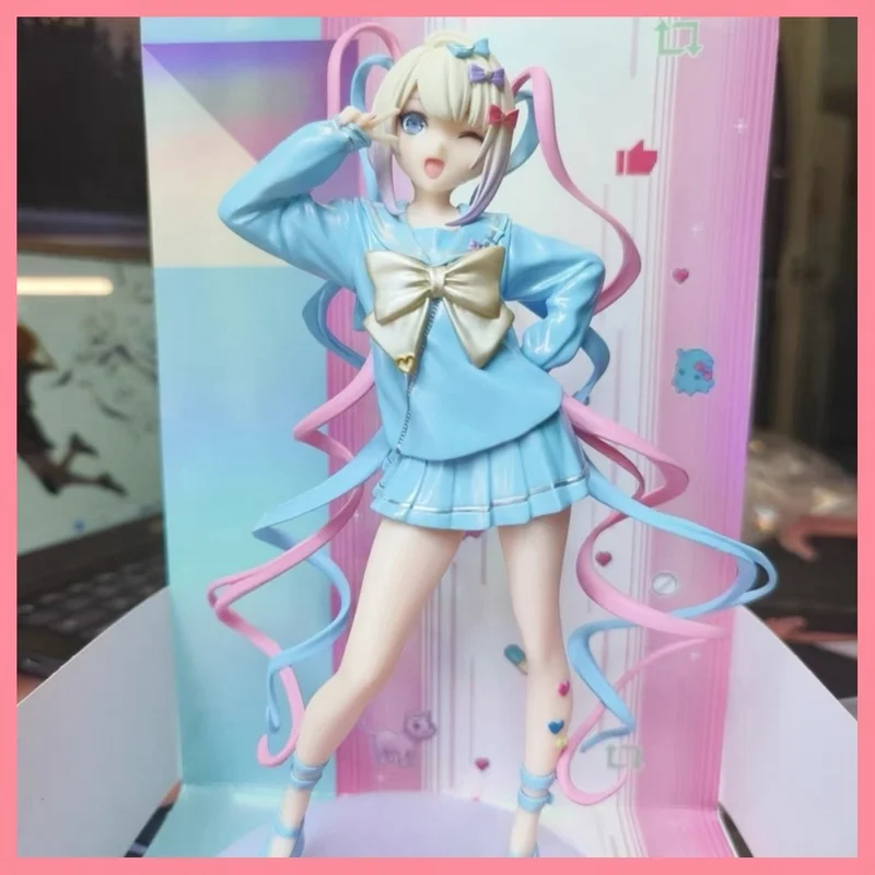 Needy Girl Overdose Gsc Pop Up Parade Kangel Action Figures Virtual Uploader Anime Girl Figurine Pvc Model Toys Birthday Gift