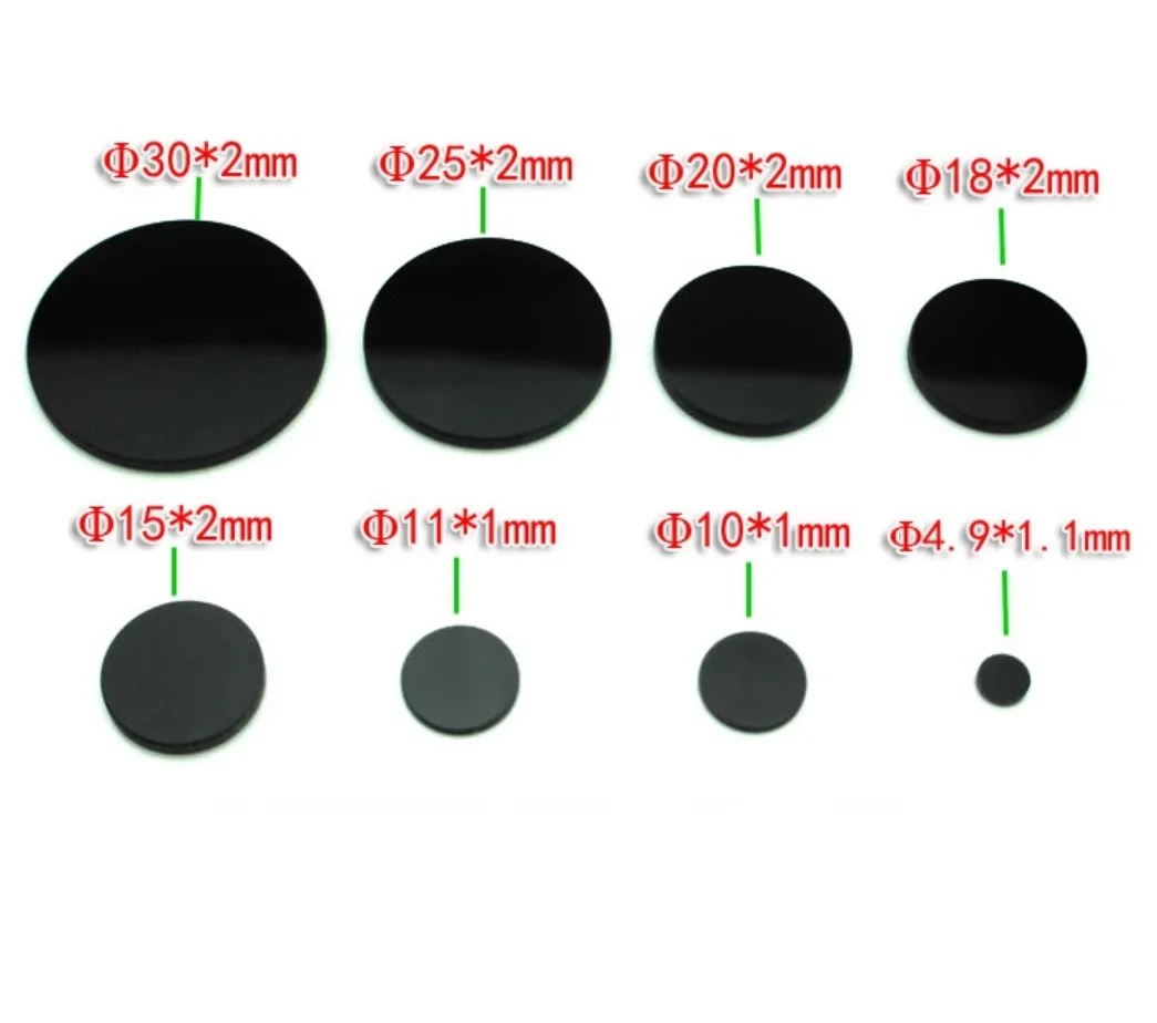 4,9–40 mm 800 nm-2500 nm Infrarotfilter, optisches Glas, IR-Übertragung, Übertragung von sichtbarem Licht, Cut-Off-Objektiv, DIY-Kamera, schwarzer Filter