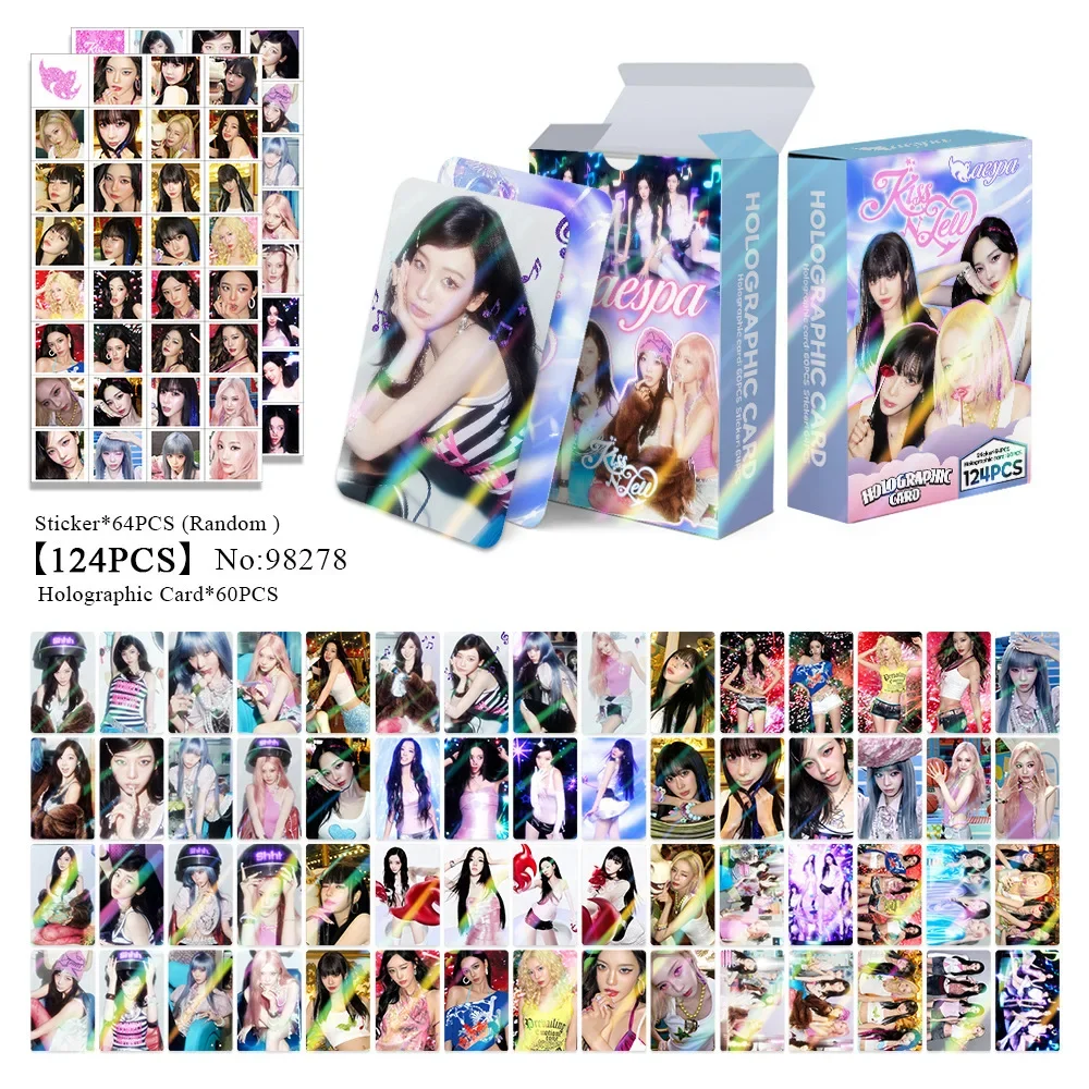 Latest model 2026 124Pcs  Lomo Cards AESPA HD Photocards Kpop Idol Photo Cards Fans Collection Gift Postcard