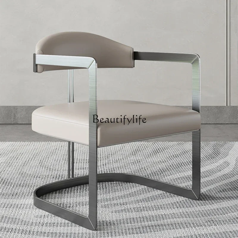 

LJY*Tea Table and Chair Large and Small Apartment Type Home Living Room Leather Stool Sofa Leisure Negotiation Stool