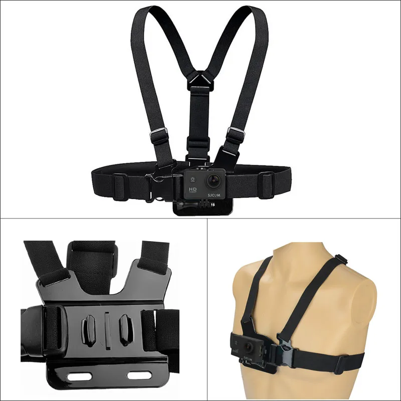 مجموعة ملحقات لكاميرا Gopro Hero 12 11 10 9 Black 8 7 6 5 4 Yi 4K SJ4000 EKEN H9 AKASO DBPOWER حزام ثلاثي القوائم Go pro 9