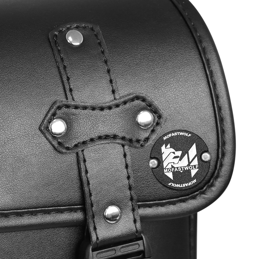 Vintage Motorcycle Backpack Riding Equipment Waterproof Leather Brown Retro Rear Seat Bag Biker Side Bag Motor Saddlebags