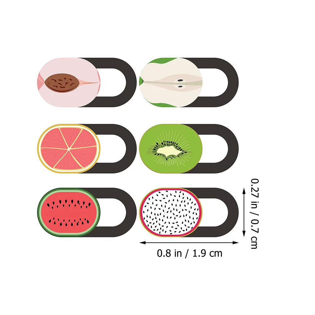 

6Pcs Webcam Cover Slide Privacy Protectors Ultra Thin Laptop Phone Camera Cover Decorative ABS Material Lightweight Easy Use