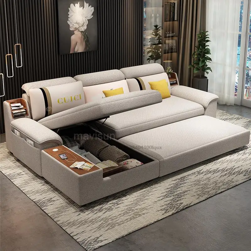 All The Modern Large Sofa Bed For Bedroom Light Luxury Villa Furniture Upholstered Sectional Fabric Sofa Couch In High Quality