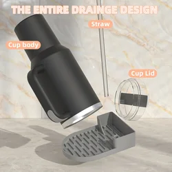 For Stanley Cup Silicone Drying Rack Water Mug Draining Drying Organizer Drain Holder Stand Useful Home Kitchen Supply