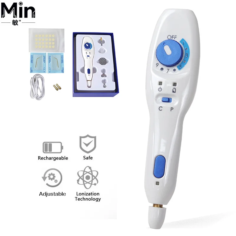 

Handheld Fibroblast Plasma Pen Care Device Remove Moles Acne Wrinkles Dark Spots Pore Cleaning Tool