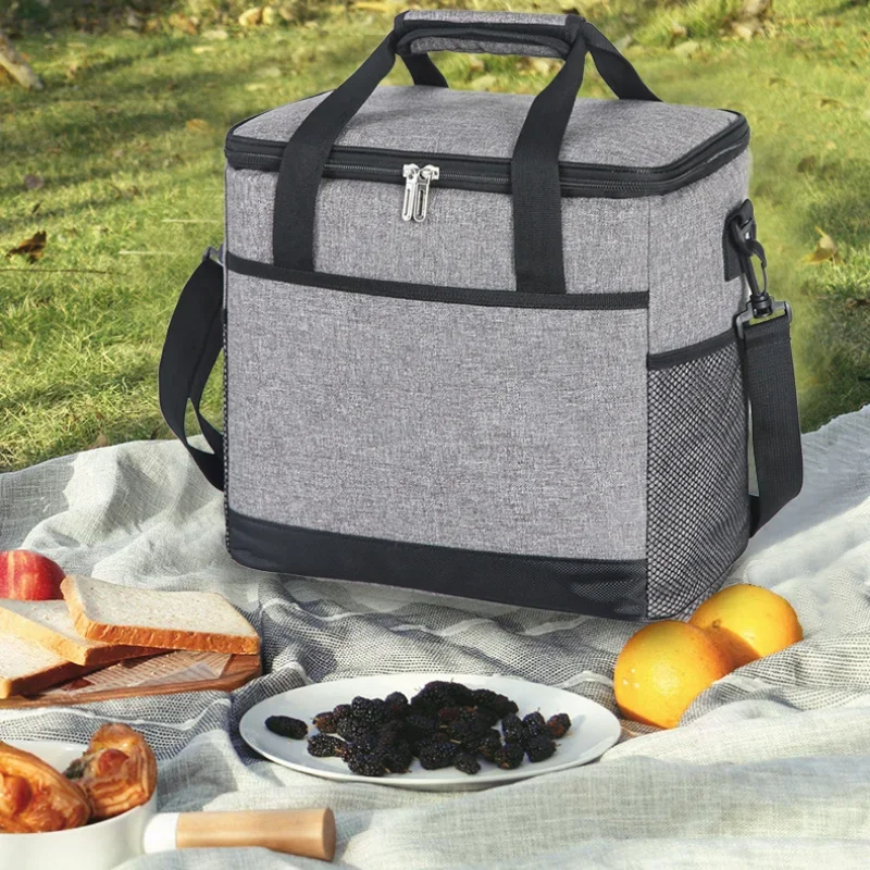 

Insulation Bag Thickened Waterproof and Fresh-keeping Ice Bag Portable One Shoulder Picnic Bag Food Delivery Insulation Bag
