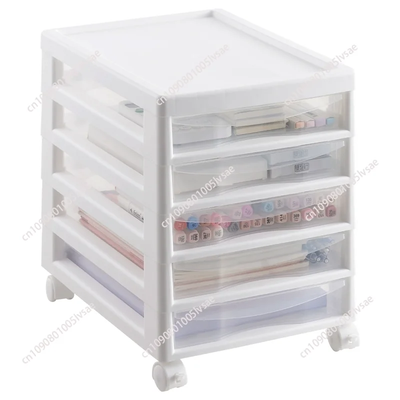 Office Desk underneath Storage Cabinet Drawer Sle Document Box Stationery Storage Cabinet Floor Standing Multi-layer Shelf ...
