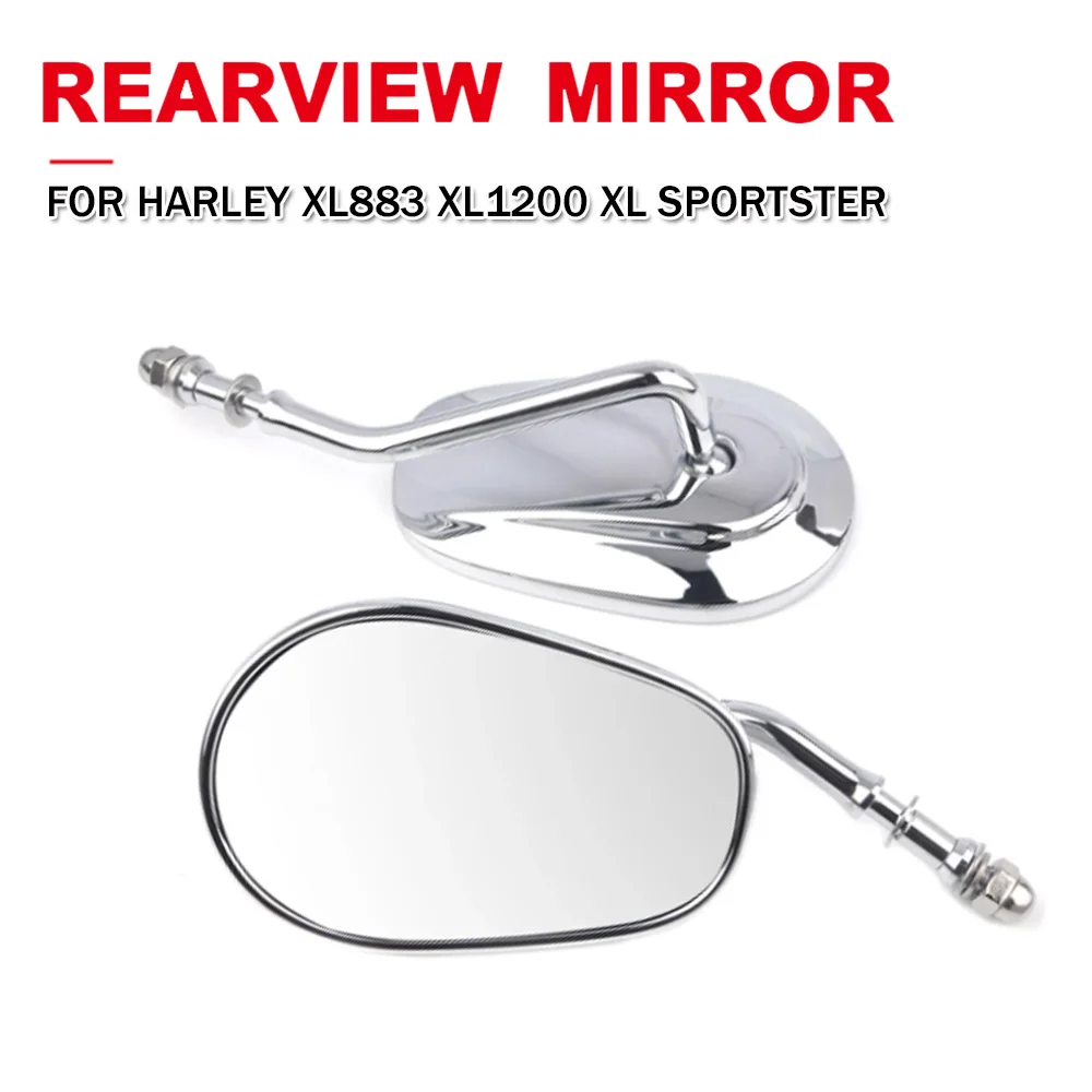 Motorcycle Rear View Mirrors For Harley Davidson XL Sportster 883 1200 XL883 Road King Fatboy Softail Dyna Bobber Street Glide