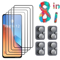 Tempered Glass For Xiaomi Redmi 12 5G 12C Screen Protector Soft Camera Lens Film Redmi 12 Glass