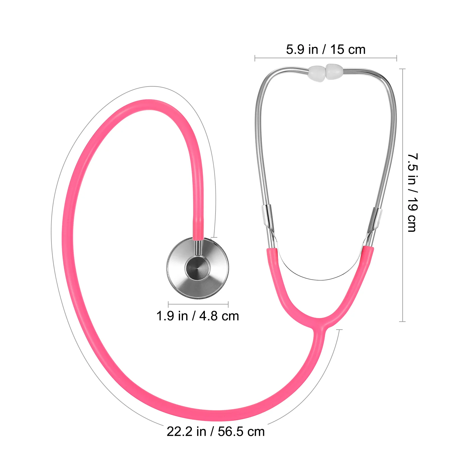 Toys Kids Stethoscope Simulation Aluminum Doctor for Playing Pink Children Nurse Toddlers