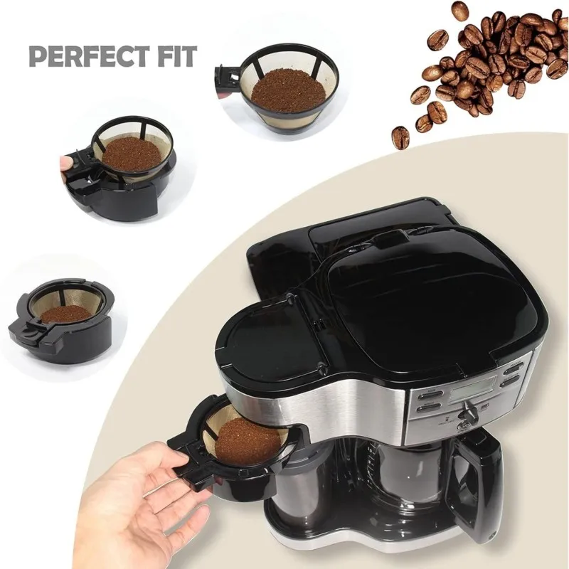 A27F-Reusable Grounds Filter Replacement Brewer Coffee Basket For Hamilton Beach 2-Way Brewing System Single-Serve Coffee Makers