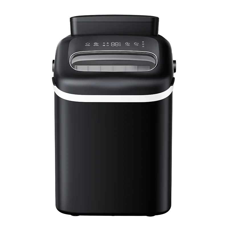 Electric Worry-Free Water Supply Portable Outdoor Ice Maker 3 Ways Fill (Bottle/Bucket/Tank) Produces 16 Cubes 6-15 Mins Plastic