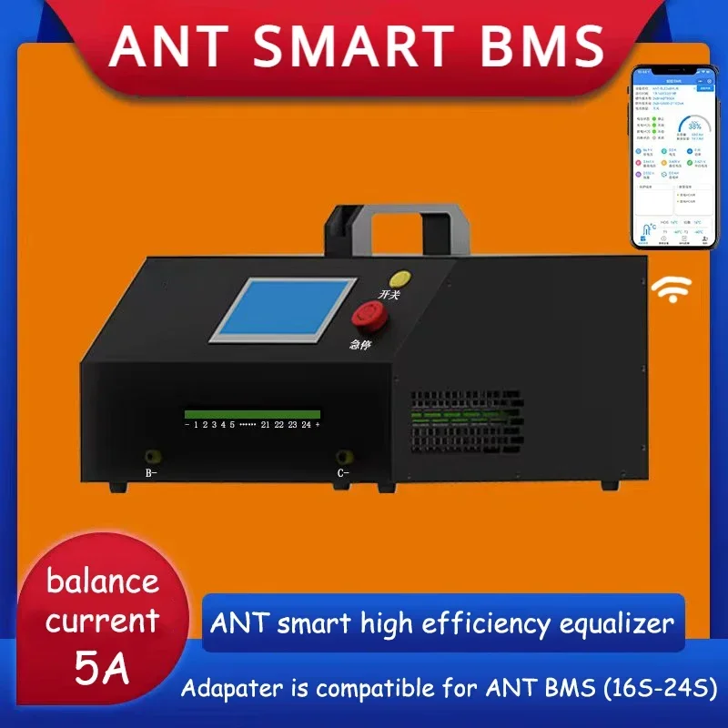 

ANT Lithium Battery 5A Equalizer Smart Repair Cell Voltage Difference Capacity Balancer Display Li-ion Lifepo4 16S 24S not BMS